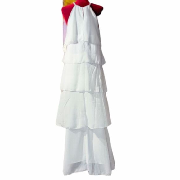 NWT Altar'd State White "Make It Happen" Tiered/Layered Maxi Dress Size Small - Picture 6 of 8